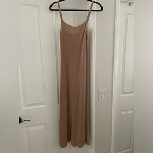 Zara Beige Slip Maxi Dress